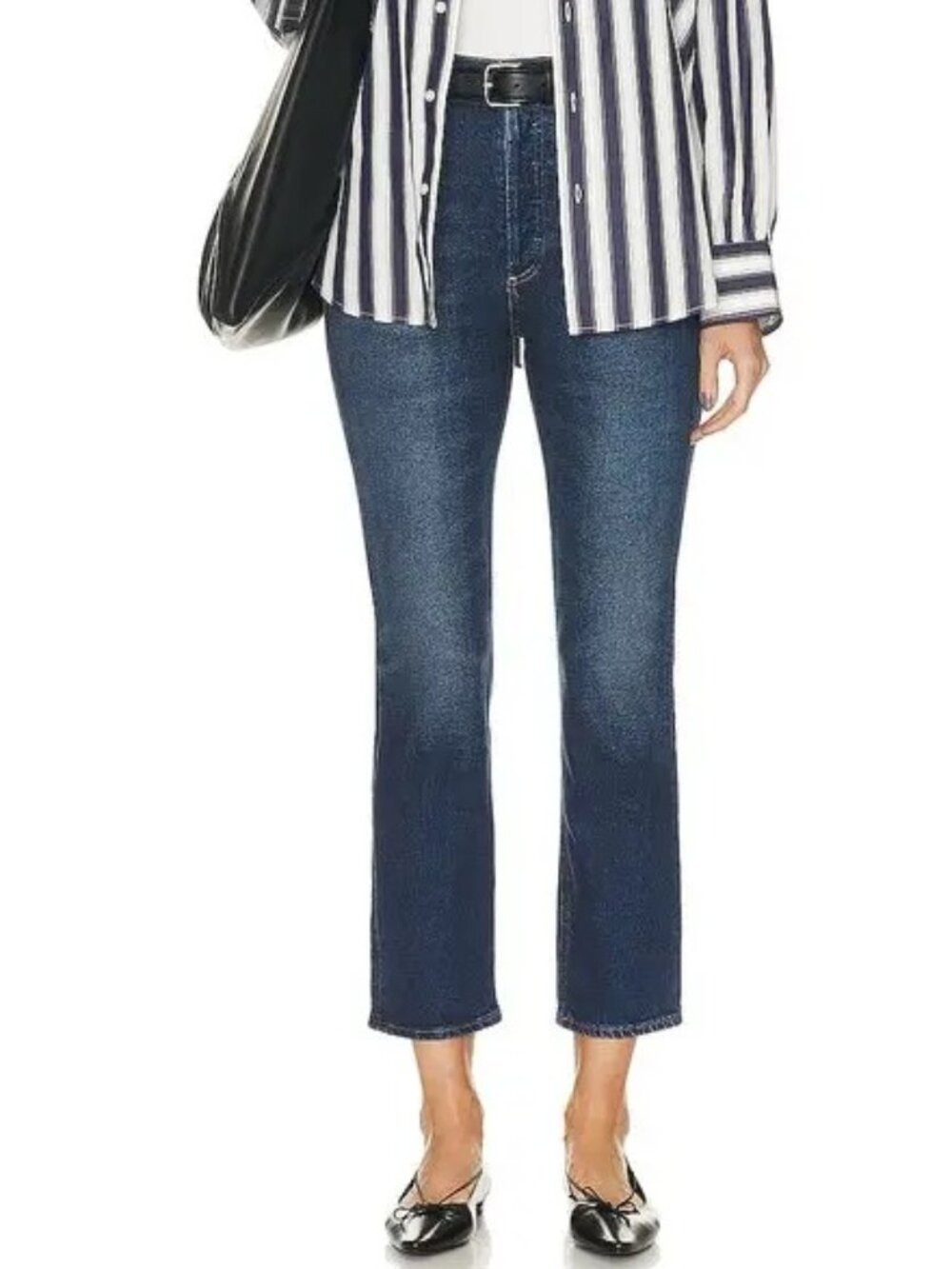 NWT $228 CITIZENS OF HUMANITY JOLENE HIGH RISE VTG SLIM JEANS IN EVERDEEN SZ W27